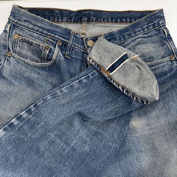 Vintage Levis Single Stitch Redline Selvedge #6 Button 70s 31 x 30  READ - Picture 1 of 16